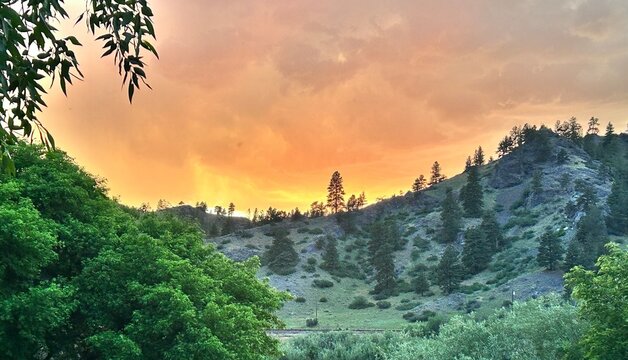 Sunset Over the Montana Landscape