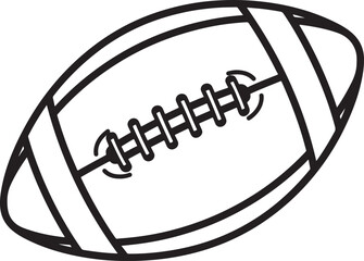 american football icon on black Illustrator Artwork