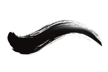 Fototapeta premium Abstract black brushstroke