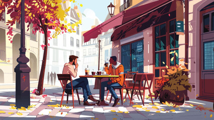 Fototapeta premium Friendship Day social media post Illustration