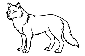 Minimalist Wolf Vector