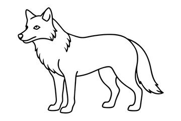 Minimalist Wolf Vector