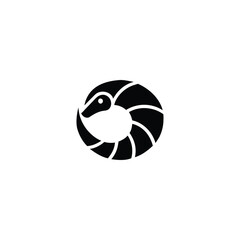 Pangolin Logo. Minimalist and Elegant Logo of a Rare, Armored Animal