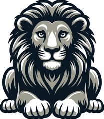 Obraz premium Vector clipart illustration of a Lion