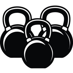 Kettlebell Workout Strength Training with Three Kettlebells