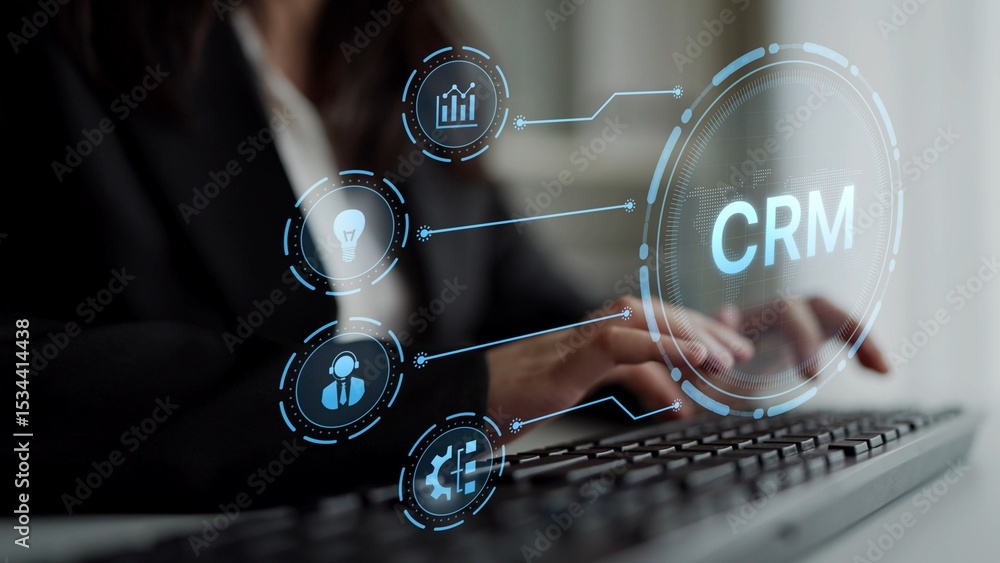 Poster crm platforms improve customer relationships through data analysis, crm communication tools, and aut