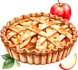 사과 파이 일러스트