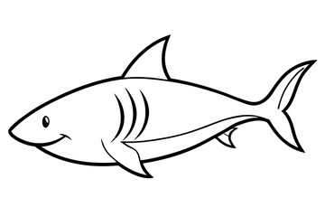 Shark Outline Illustration