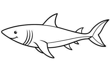 Shark Outline Illustration