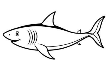 Shark Outline Illustration