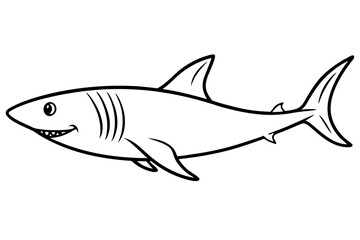 Shark Outline Illustration