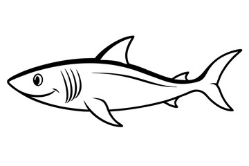 Shark Outline Illustration