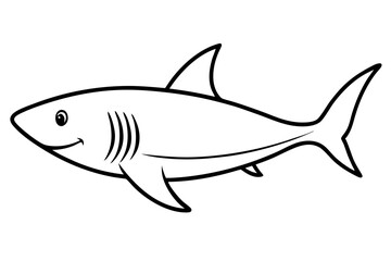Shark Outline Illustration