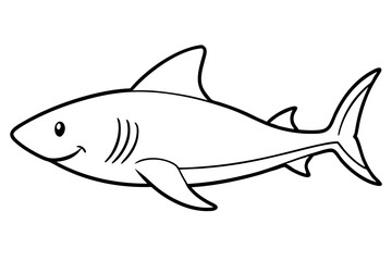 Shark Outline Illustration