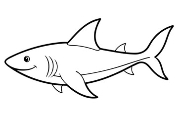 Shark Outline Illustration