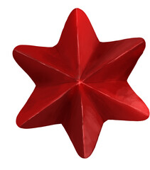 Illustration &eacute;toile d&eacute;coration no&euml;l , fond transparent png, dessin illustr&eacute; fait main , &eacute;toile en rouge satin