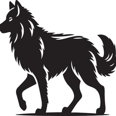 wolf vector sihouette