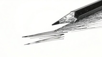 Charcoal pencil creating detailed artistic strokes - Powered by Adobe