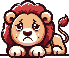 Obraz premium Vector clipart illustration of a Lion