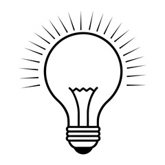 light bulb icon design