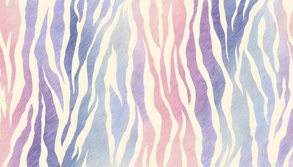 A pastel watercolor zebra stripe pattern on a soft background   -