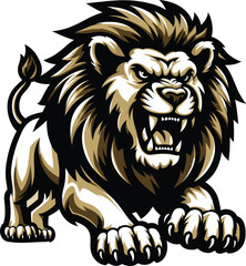 Obraz premium Vector clipart illustration of a Lion