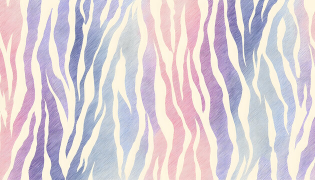A pastel watercolor zebra stripe pattern on a soft background   -