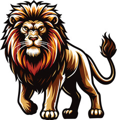 Obraz premium Vector clipart illustration of a Lion
