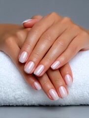 Naklejka premium Elegant Silver Nail Polish for Artistic Nail Care and Designs