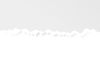 Abstract White Paper Ripped Edges Background Design Texture