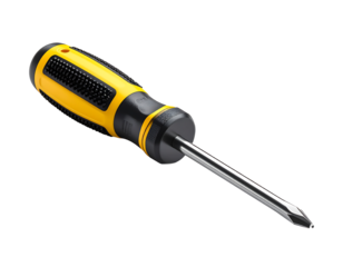 Yellow and black Phillips head screwdriver