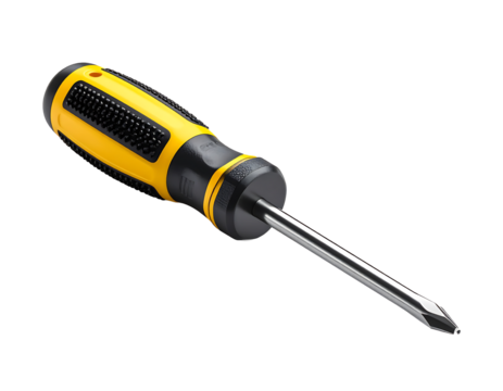 Yellow and black Phillips head screwdriver