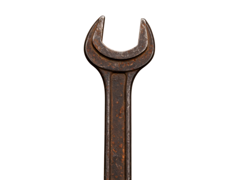 Rusty vintage open end wrench tool
