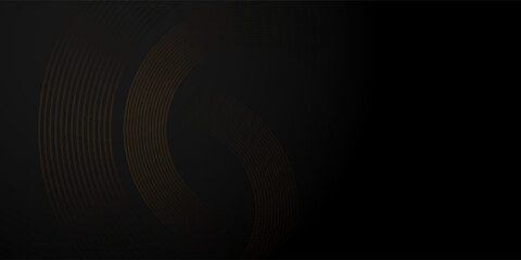 sleek and elegant abstract vector background featuring thin golden curved lines on a dark gradient backdrop, creating a minimal and sophisticated design. poster
