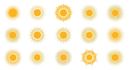 A Collection of Sunburst Inspired Designs Expressing Joy Light and Energy in Various Forms