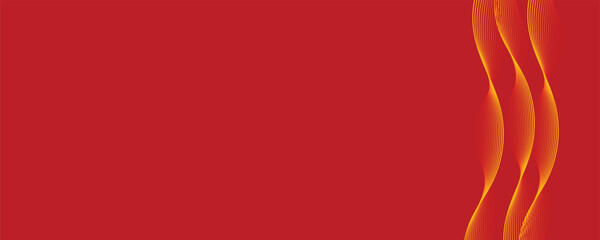 Abstract Red Wave with Particle Effect