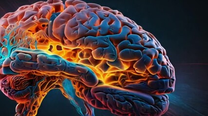 Detailed 3D brain model