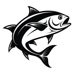 Cartoon fish vector illustration in the ocean