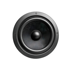 Black Speaker Audio Music Sound Technology, isolated on transparent background, perfect cutout, PNG