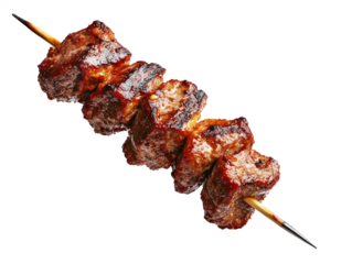 shish kebab on skewers
