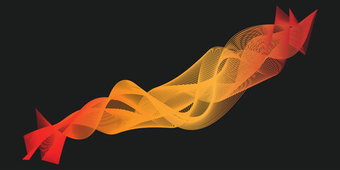 Adobe Illustrator Artwork, Abstract Flame-like Design in Vibrant Orange and Red Hues
