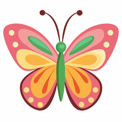 Simple Butterfly Vector Illustration