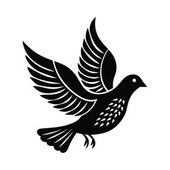 Obraz premium dove on white background