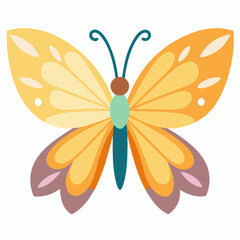 Simple Butterfly Vector Illustration
