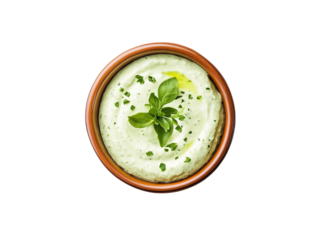 ariel view of mayo sauce 