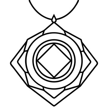 recommend clip art: Geometric Rings Line Art Design
