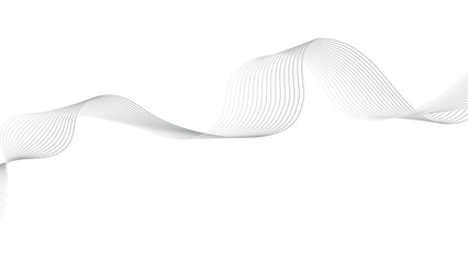 Futuristic geometric shapes of blend wave lines in abstract composition. Vector illustration. Modern design for digital art, web banners. Abstract wave line element. Vector wave with blend line