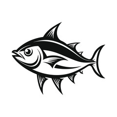 A vibrant vector illustration of a marine fish, isolated on a white background, perfect for seafood and ocean-themed designs