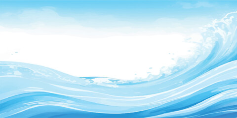 Fluid Blue Ocean Wave Texture in Aqua and Teal Tones with Gentle Ripple and Soft Gradient for Premium Web Layouts and Branding. Modern Aqua Sea Wave Abstract Texture Template