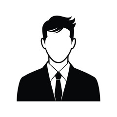Businessman Vector Illustration – Professional Male Character in Suit Icon, Corporate Office Clipart